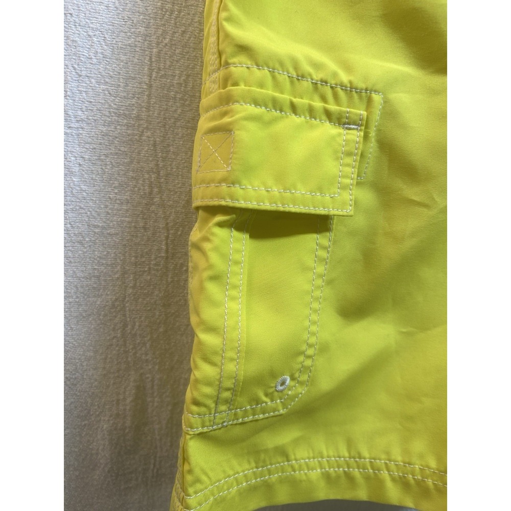 Lands End Kids Swim Trunks Med In Bright Yellow- Easy To Spot - Picture 2 of 6